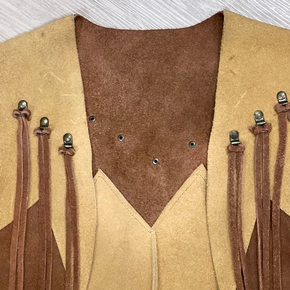 Vintage Fringe Cowboy Vest Jacket - Picture 6 of 7
